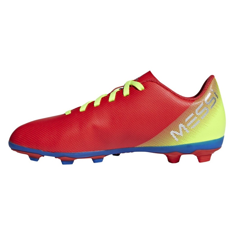 Chaussures de football Adidas Nemeziz Messi 18.4 FxG Jr CM8630 rouge multicolore
