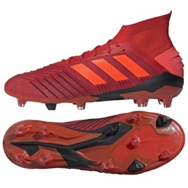 Chaussures de foot Adidas Predator 19.1 Fg M BC0552 multicolore rouge