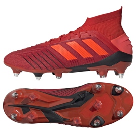 Chaussures de foot Adidas Predator 19.1 Sg M D98054 rouge rouge Chaussures de foot Adidas Predator 19.1 Sg M D98054 rouge rouge