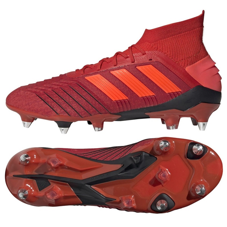 Chaussures de foot Adidas Predator 19.1 Sg M D98054 rouge rouge