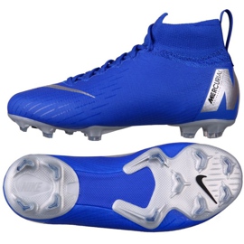 Chaussures de football Nike Mercurial Superfly 6 Elite Fg Jr AH7340-400 bleu bleu Chaussures de football Nike Mercurial Superfly 6 Elite Fg Jr AH7340-400 bleu bleu