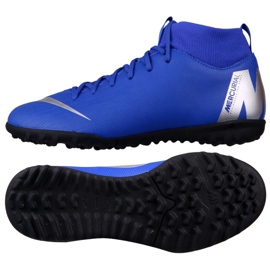 Chaussures de football Nike Mercurial SuperflyX 6 Academy Gs Tf Jr AH7344-400 bleu bleu