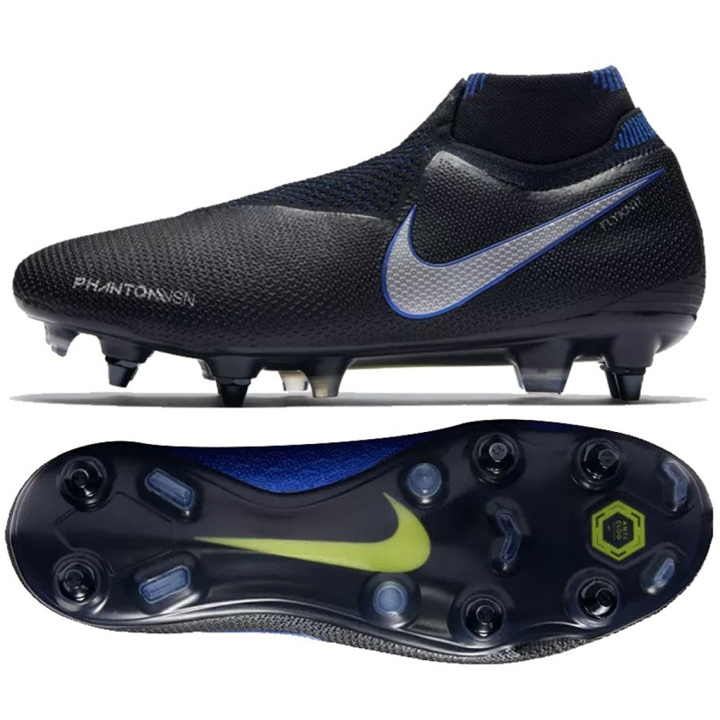 Nike Phantom Vsn Elite Df Sg Pro Ac M AO3264-004 chaussures de football le noir le noir Nike Phantom Vsn Elite Df Sg Pro Ac M AO3264-004 chaussures de football le noir le noir