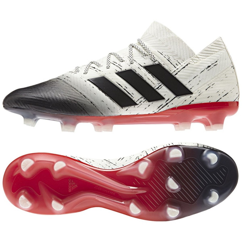 Chaussures de football Adidas Nemeziz 18.1 Fg M BB9425 blanche blanche Chaussures de football Adidas Nemeziz 18.1 Fg M BB9425 blanche blanche