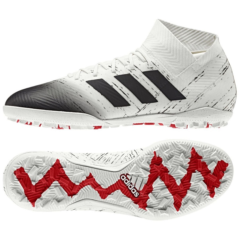Chaussures de foot Adidas Nemeziz 18.3 Tf M D97986 blanche blanche