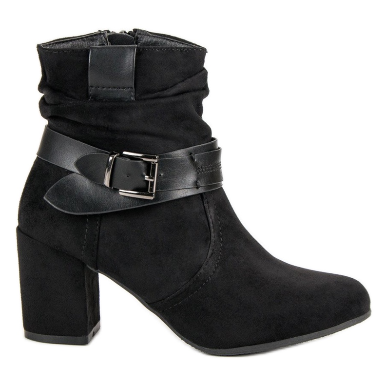 Nio Nio Bottines en daim noir le noir