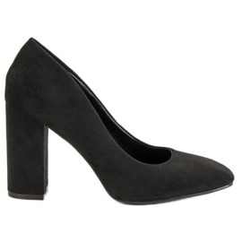 Seastar Escarpins en daim sur un pilier noir