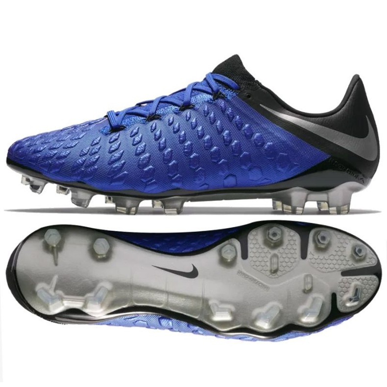 Chaussures de football Nike Hypervenom Phantom 3 Elite FG M AJ3805-400 bleu
