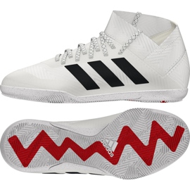 Chaussures indoor adidas Nemeziz 18.3 In Jr CM8514 blanc blanc