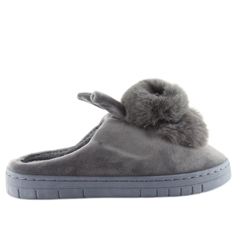 Chaussons gris lapins gris MA01 Gris Chaussons gris lapins gris MA01 Gris