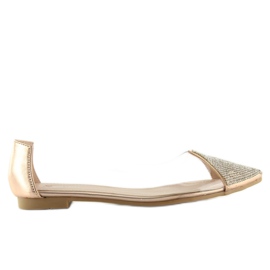 Ballerines roses transparentes LT111P Champagne