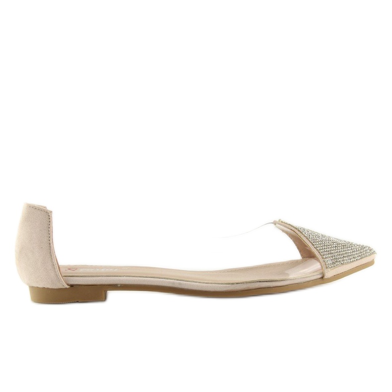 Ballerines beiges transparentes LT111P Abricot