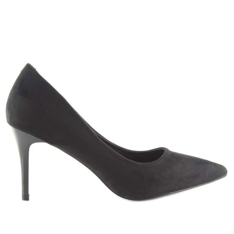 Escarpins confortables sur une broche noire LE012P Noir le noir