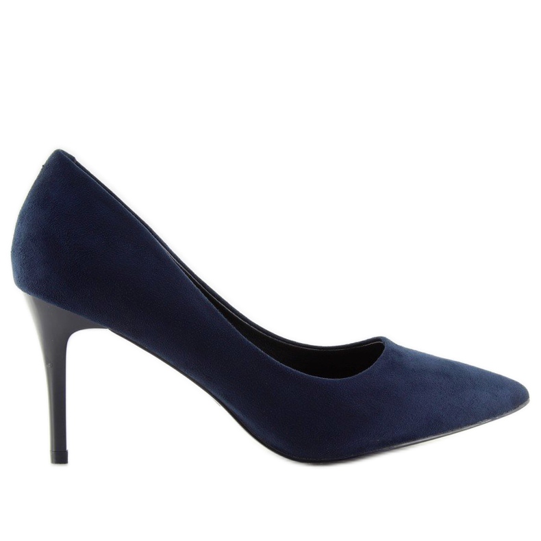 Escarpins confortables sur un talon bleu marine LE012P Navy