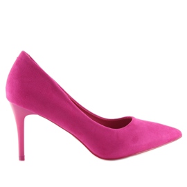 Escarpins confortables sur un talon fushia LE012P Fushia rose