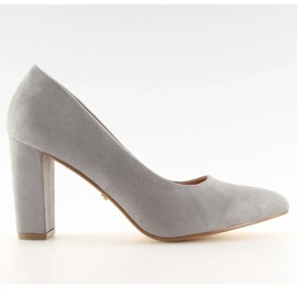 Escarpins à talons hauts gris NF-27 Grey II-GAT