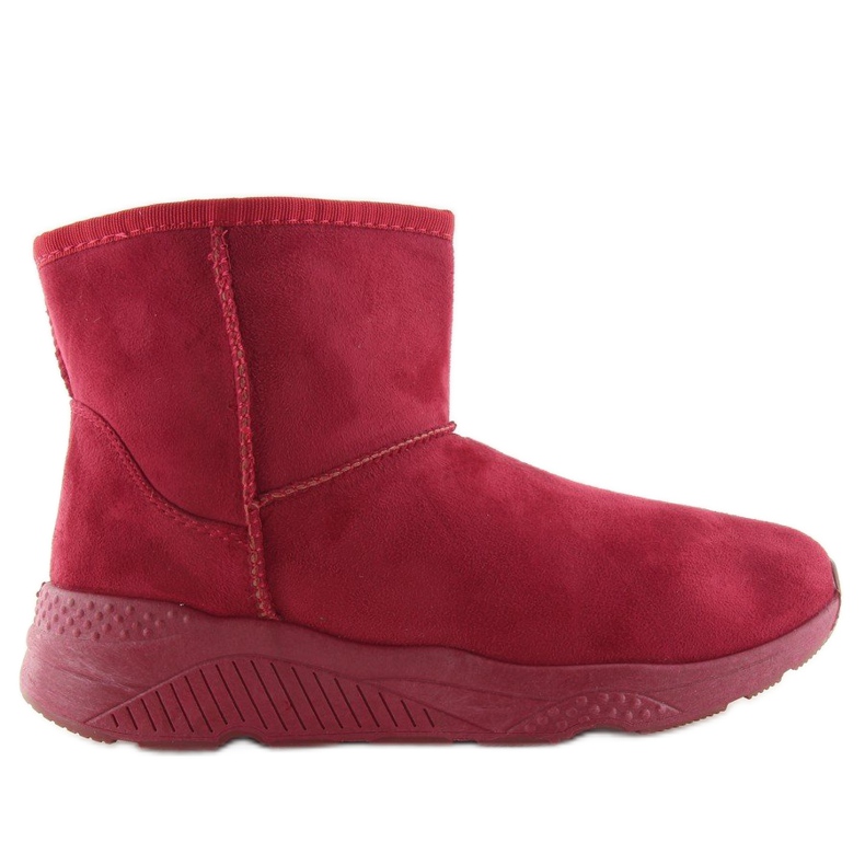 Bottes de neige femme bordeaux D009 Rouge