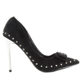 Noir nf-05p Épingles noires avec clous et un arc le noir
