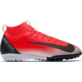 Chaussure de football Nike Mercurial Superfly X 6 Academy Gs CR7 Tf Jr AJ3112-600 rouge rouge
