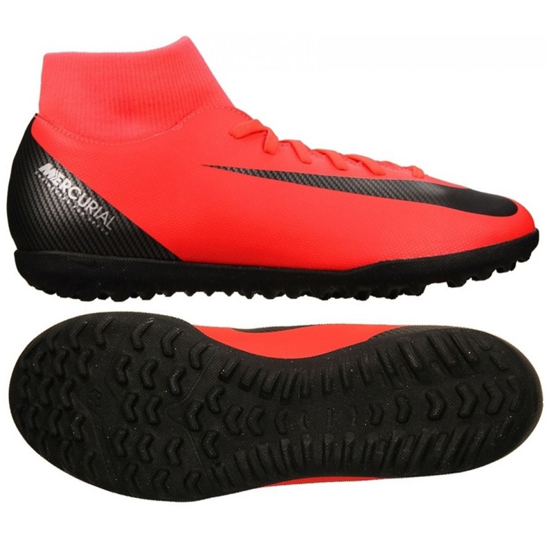 Chaussures de football Nike Mercurial Superfly X 6 Club CR7 Tf M AJ3570-600 rouge rouge