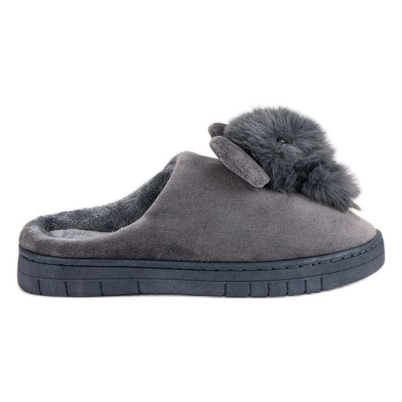 Pantoufles confortables gris