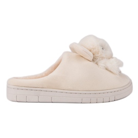 Pantoufles confortables brun