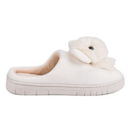 Pantoufles confortables blanc