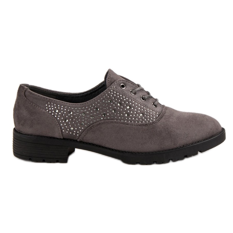 Chaussures en daim grises