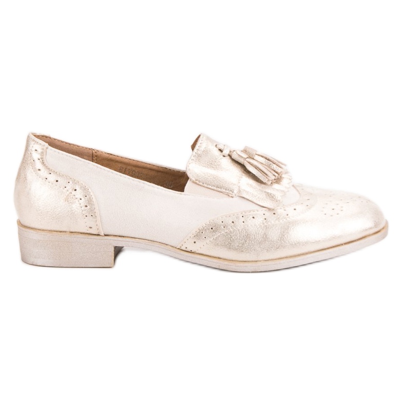 Tina&Co Mocassins à franges jaune