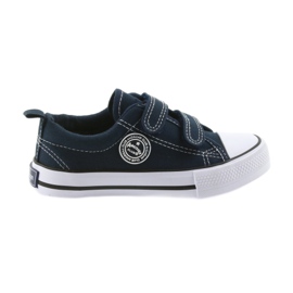 American Club Baskets américaines chaussures pour enfants baskets blanc bleu marine