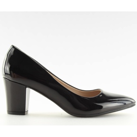 Escarpins à talons larges noir B-58 Noir le noir