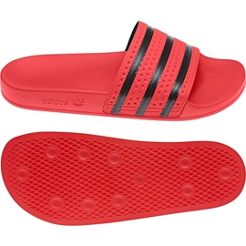 Adidas Originals Adilette Claquettes U CQ3098 noir rouge