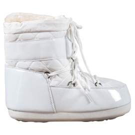 Bottes de neige à la mode blanche