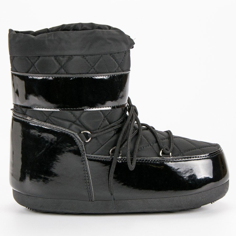 Bottes de neige à la mode le noir