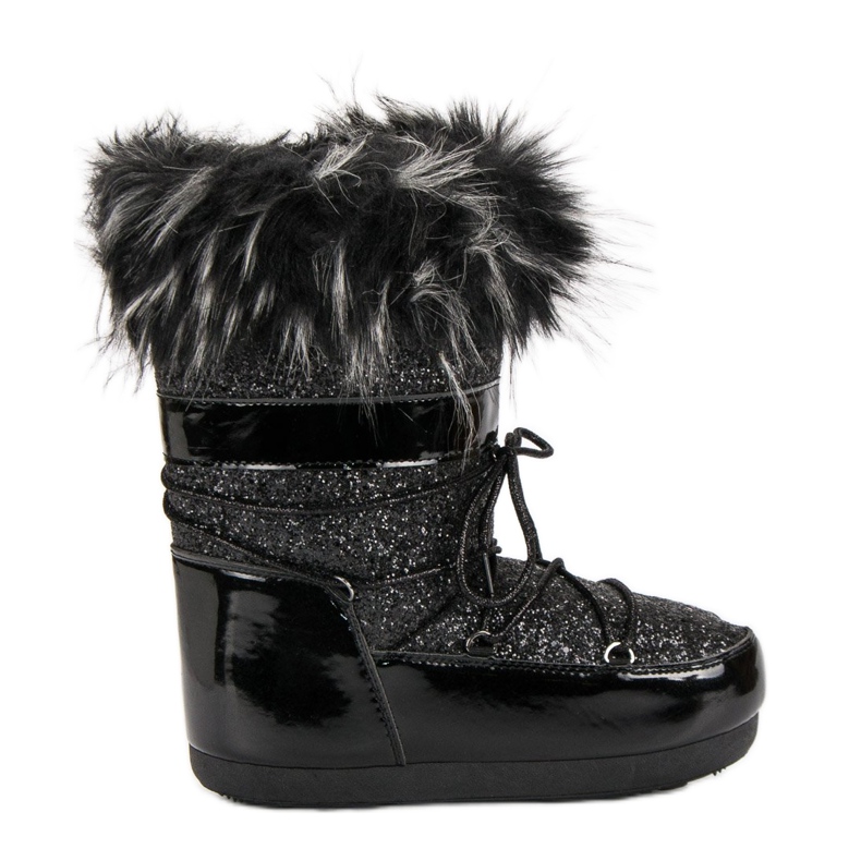Bottes de neige à la mode le noir