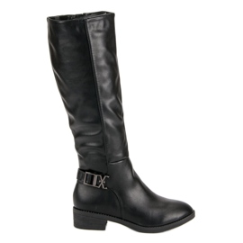 Super Me Bottes hautes classiques noir