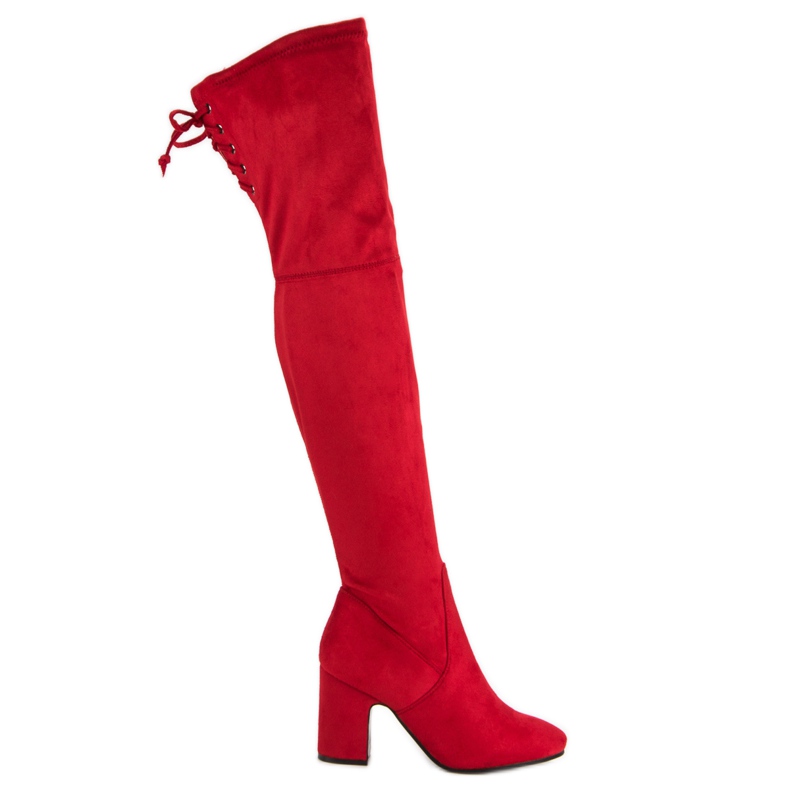 Super Me Cuissardes rouges sur un poteau