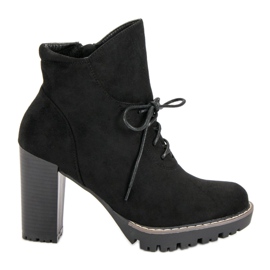 Nio Nio Bottes à la mode sur la plate-forme le noir