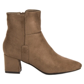 Super Mode Bottes beiges décontractées