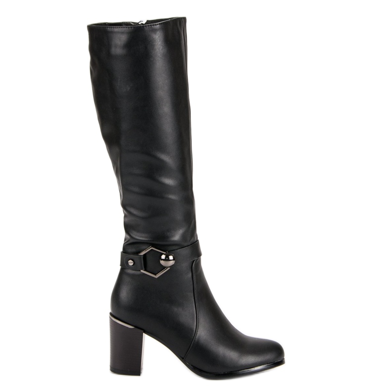 Super Me Bottes noires classiques le noir
