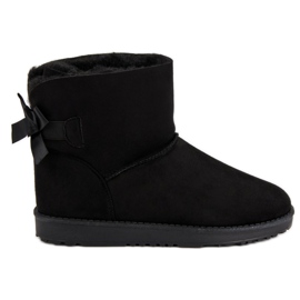 Queentina Mukluki noir avec un noeud