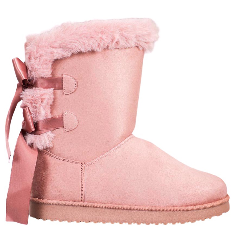 Haut Mukluki avec nœuds rose Haut Mukluki avec nœuds rose