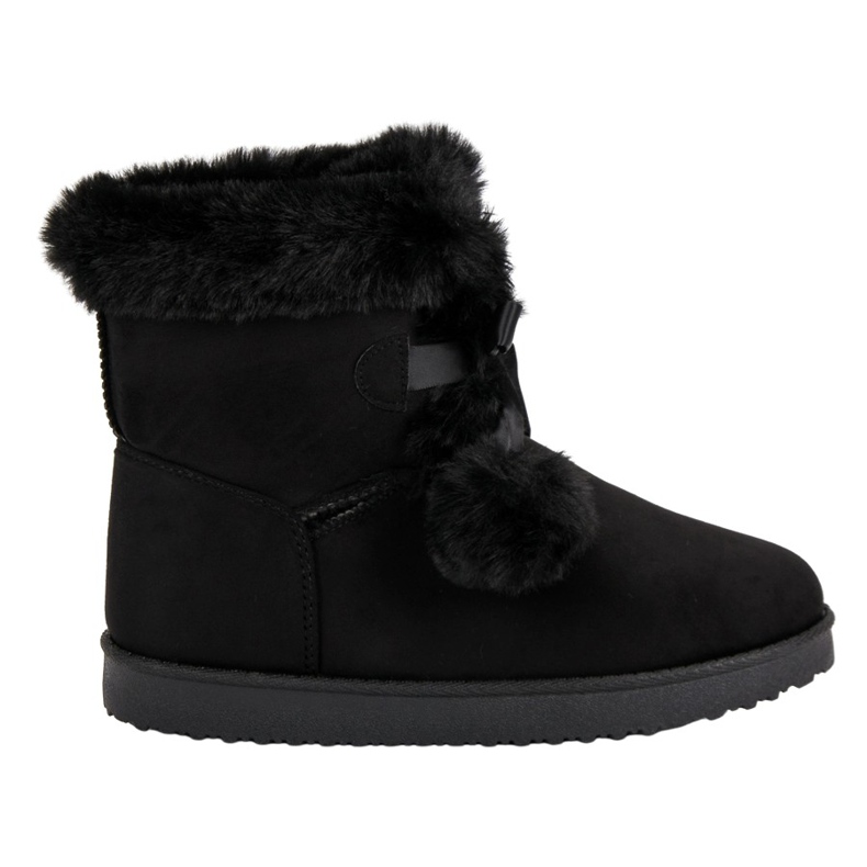 Mukluki noir à la mode le noir
