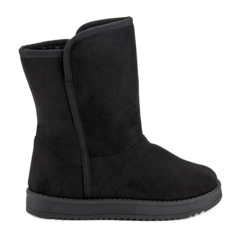 R'S Bottes de neige noires classiques le noir