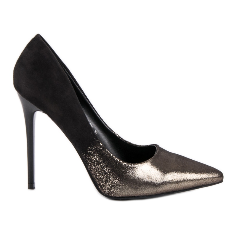 Small Swan talons hauts sexy le noir jaune