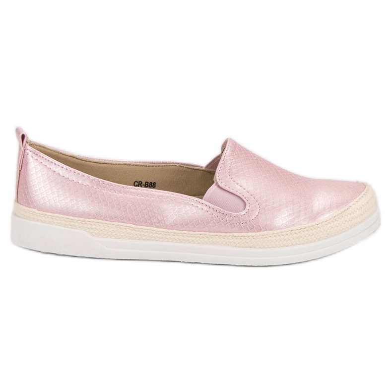 Slipons confortables rose Slipons confortables rose