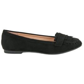 Small Swan Mocassins noirs classiques le noir