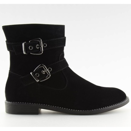 Bottes plates noires MB188-266 Noir le noir