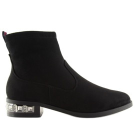 Noir Bottes femme noires 168-176 Noir