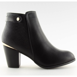 Bottines noires F167 Noir le noir